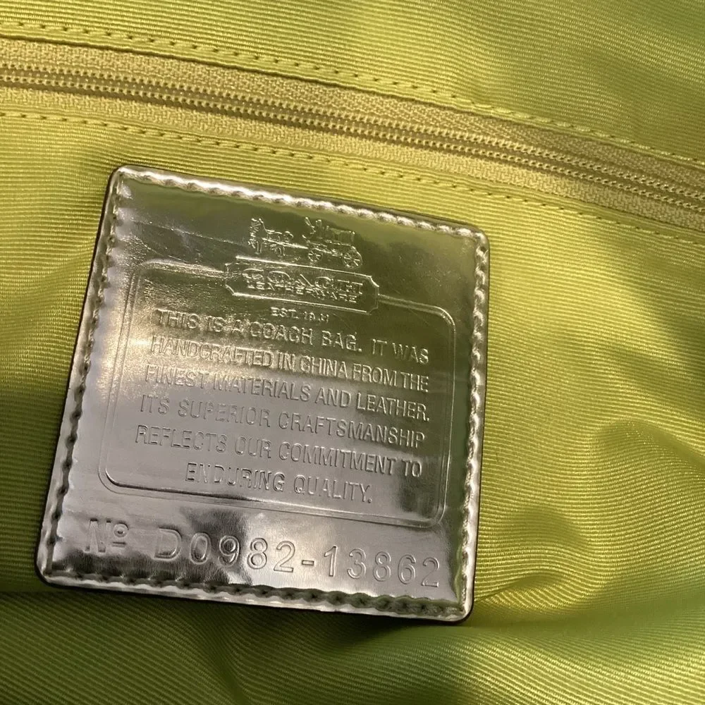 Coach Purse Handbag Y2K Pocketbook Madison Sabrina Op Art Signature Satchel Bag